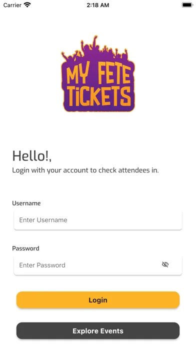 My Fete Tickets Scanner application screenshot 4