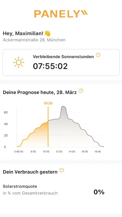 Panely application screenshot 2
